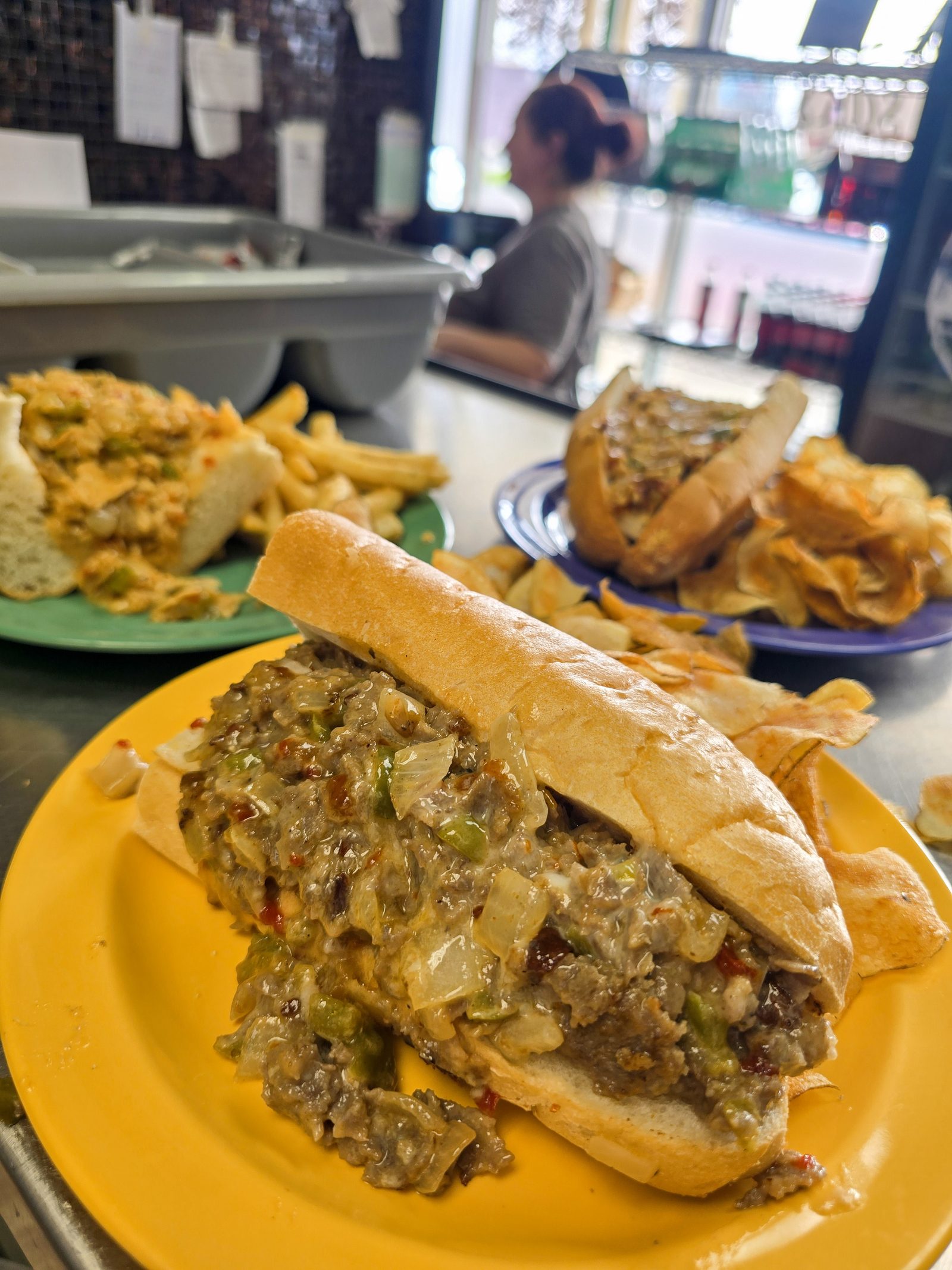 Loaded Philly cheesesteak at Sak's Deli in Clayton NC